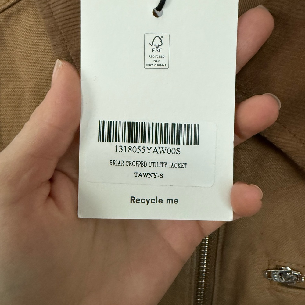 NWT REFORMATION BRIAR JACKET sz small - Picture 4 of 4